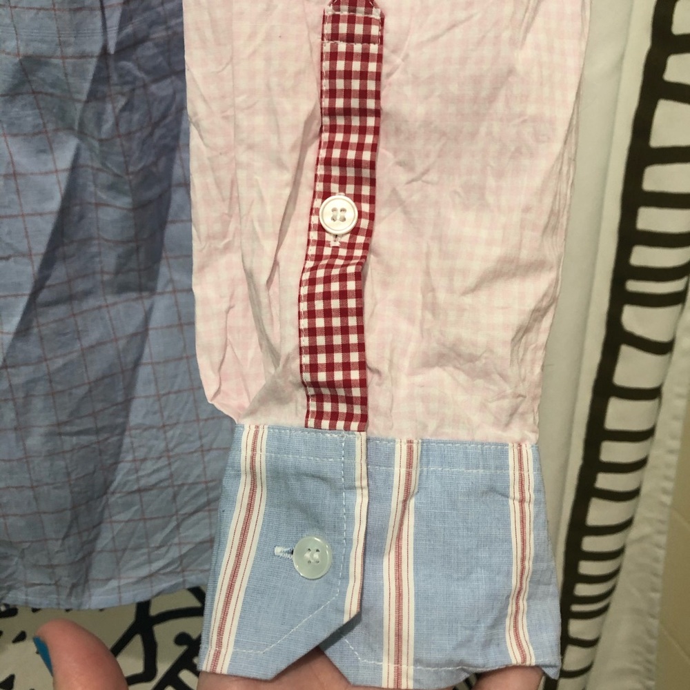 Lane Bryant Mixed Pattern Button Down - image 5